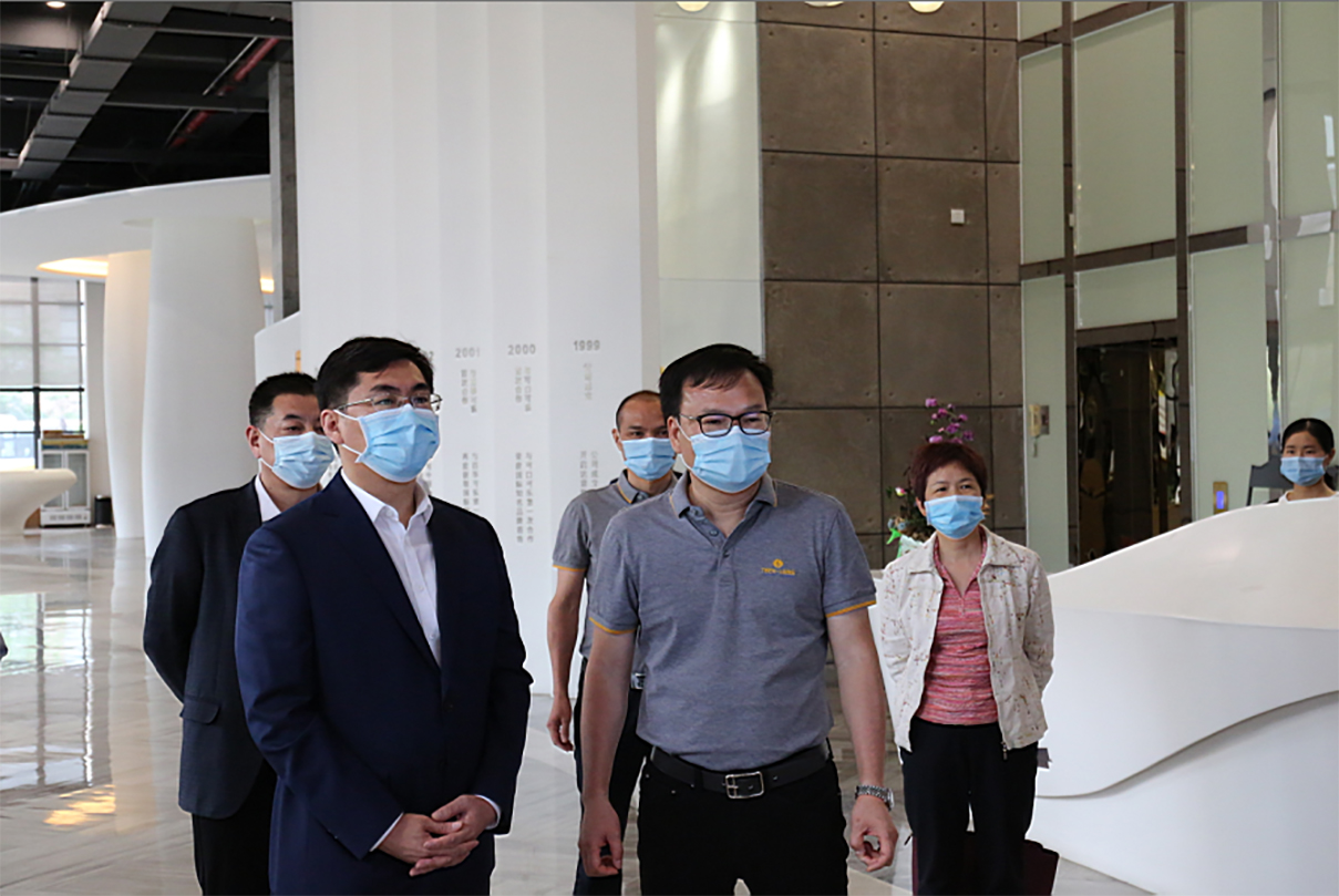 广东省副省长孙志洋一行赴555000a公海会员中心考察调研
